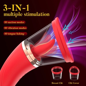 Vibrador 3 en 1 con Estimulación de Punto G y Lengua, Juguetes Sexuales para Mujeres, Potente Estimulador de Clítoris, Pezones y Oral - Product Image 5
