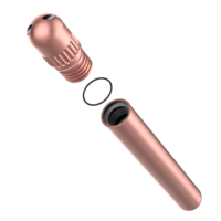 Vagrinders Tube de voyage pour appareil à fumer Ensemble de porte-conteneurs en aluminium Métal Hermétique Anti-odeur Tubes à cigarettes pour herbe à fumée
