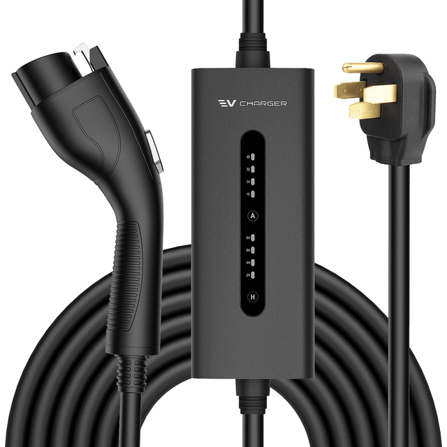 32A Portable 7kw Level 2 Car Battery Charger Usa Version Mobile Fast Home Charging Station Pile EV Charger for Tesla Model 3