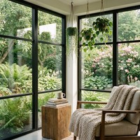 Ventanas Extra Grandes de Vidrio de Piso a Techo, Personalizadas, con Gran Vista