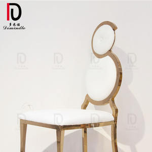 Dominar alta Silla <span class=keywords><strong>de</strong></span> boda <span class=keywords><strong>de</strong></span> Acero Inoxidable <span class=keywords><strong>base</strong></span> <span class=keywords><strong>de</strong></span> oro rosa - Product Image 2
