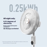 Ventilador de Pie Circular de 16 Pulgadas con Control Remoto Eléctrico Mecánico, Temporizador y Pedestal para Dormitorio, Habitación o Escuela