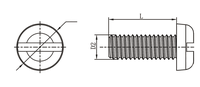 # Vis à tête plate fendue 4-40 UNC 3-8, vis UNC résistante à la corrosion, vis à tête plate fendue en nylon pour pièces automobiles