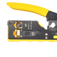 Herramienta de crimpado y pelacables RJ45/RJ11 8P/6P CAT5E/CAT6/CAT7 para conectores de red