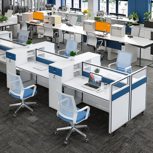 Vách ngăn bàn làm việc và thiết kế hiện đại cho bàn làm việc văn phòng, bàn làm việc <span class=keywords><strong>4</strong></span> chỗ ngồi - Product Image 6