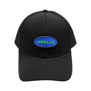 Nuovo Design per esterni 6 pannelli frontali in pelle PVC toppa nera Snapback Logo personalizzato sport da corsa in maglia cappelli da camionista per uomo