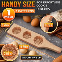 Hölzerne Antihaft-Keksformen mit Perfekter Größe und Einzigartigem Design zum Backen von Mondkuchen und Birnenformen im Chinesischen Stil