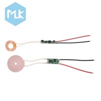 Modul Pengisi Daya USB Sikat Gigi Elektrik Induktif Nirkabel dengan Kumparan Tembaga, Output 600mA, Catu Daya 5V, Jangkauan 10mm, MLK