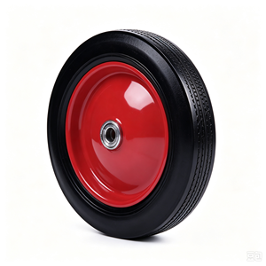 Solid Rubber <b>Wheel</b> Puncture Proof Flat Free <b>Wheel</b> For Hand Truck Trolley Wheelbarrow - Product Image 5