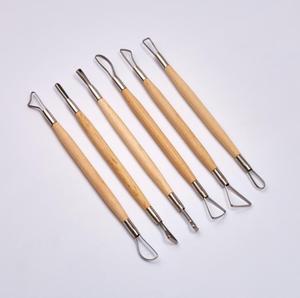Cuchillos de alambre plano, herramientas de cerámica de arcilla, <span class=keywords><strong>8</strong></span> pulgadas, 6 unidades - Product Image 3
