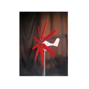 300W 600W 800W 1KW 8 Blades Low Speed Small Compact Horizontal Household Wind Turbine For Domestic Use