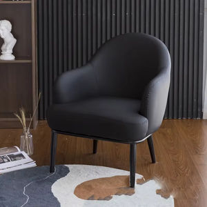 <span class=keywords><strong>Fauteuil</strong></span> en cuir respirable de dossier confortable de conception ergonomique avec les jambes noires en métal - Product Image 4
