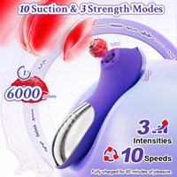 Mini-Sauger Klitoris-Saugvibrator Klitoris-Nippel Oral-Vakuum-Stimulator Massagegerät USB-Aufladbar 10 Frequenzen Wasserdicht