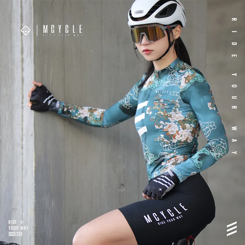 Mcycle toptan bisiklet giyim giyim kadınlar yeni tasarım bisiklet bisiklet gömlek üst nefes uzun kollu bisiklet forması erkekler