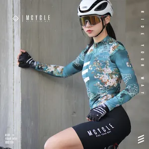 Mcycle atacado roupas de ciclismo para mulheres, camisa de bicicleta com novo design, camisa de bicicletas de mangas compridas respirável para homens