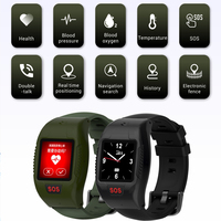 Reloj Inteligente 4G L12 para Trabajadores con Detección de Caídas, Alarma SOS, GPS, WiFi, BT, Localización, Ayuda de Emergencia, Seguridad, Reloj Inteligente para Adultos Mayores
