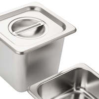 Conteneur Gastronorm Rectangulaire Commercial en Acier Inoxydable S/S201 304, Design Perforé, Style EU/US pour Hôtels et Restaurants