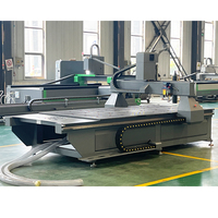 Routeur CNC haute vitesse pour le travail du bois 4x8 avec Syntec NC Studio, moteur, pompe, engrenage de qualité industrielle et table à vide pour nesting de contreplaqué