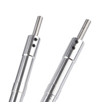 ZYHOBBY Trépied d'atterrissage télescopique 137 mm en aluminium poli avec kit de fixation pour avion RC