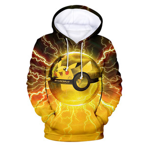 Japanese Classic Cartoon for Cute Captain <strong>Pikachu</strong> Men 3D Printed Graphic <strong>Hoodie</strong> Sweatshirt Strings Hooded Pullover <strong>Pikachu</strong> - Product Image 1