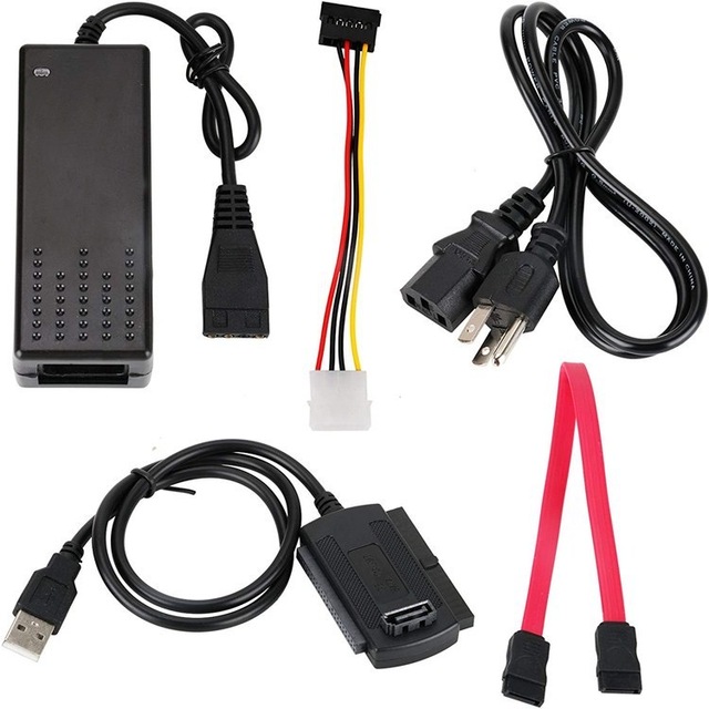 3-in-1 USB 2.0 IDE SATA Adapter Cable PVC Jacket HDMI Connector Home Use Hard Disks CD-ROM Audio Monitor Speaker Box