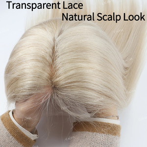 Peluca de encaje HD sin pegamento, lista para usar, con encaje frontal transparente HD real, cabello humano, grado 12A, nudos pequeños, peluca de encaje pre-cortada, proveedor. - Product Image 2