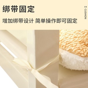 Cojín cuadrado de felpa Sky Nine Grid para silla de oficina, para estudiantes, cómodo para sentarse por largos períodos, con soporte para la espalda. - Product Image 5