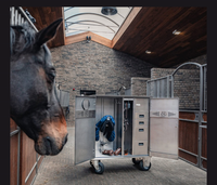Boîte à équipement équestre en aluminium personnalisée de haute qualité, coffre à équipement portable, armoire de stable