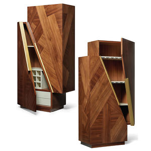 Vinoteca <span class=keywords><strong>Vertical</strong></span> Extensible de Madera Maciza, Estilo Minimalista Italiano, Ecológica y Duradera, para Muebles de Hogar - Product Image 2