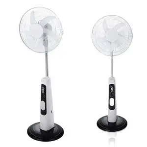 12V solar powered electric, fan 9 speed AC DC Charging rechargeable fan with solar panel 10W 15W 20W and 24 led night light/