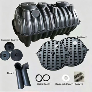 Citerne septique en plastique PE de haute qualité à prix abordable, avec trois compartiments, pour installation souterraine, expédition en gros pour les grossistes en équipements sanitaires - Product Image 3