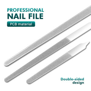 Professionele Kleine Plastic Nagelvijlen Press-On Kit Met Lijm En Dunne Vijl Custom Logo Manicure Tools Recht Patroon - Product Image 2