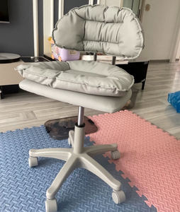 Factory Wholesale Nail <b>Stool</b> Moved Backrest Chair Ergonomic Modern Synthetic PU <b>Leather</b> barber Chair - Product Image 2