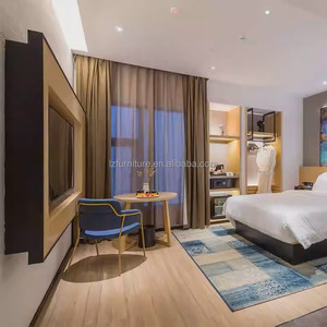 Juegos de Muebles para Dormitorio de Hotel a Precios Competitivos: Estructura de Cama de Madera con Mesitas de Noche, Cabecero, Mueble para TV, Sofás, Sillas y Mesa Auxiliar - Product Image 5