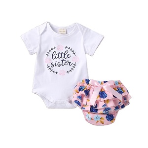 Ropa al por Mayor para Niños, Pantalones para Bebés Niñas, Trajes de Romper con Ropa Interior de Encaje de China - Product Image 1