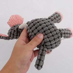 Giocattolo divertente dell'animale domestico velluto a coste forma di asino peluche cane giocattolo corda indistruttibile Squeaky peluche molare cane giocattolo da masticare - Product Image 3