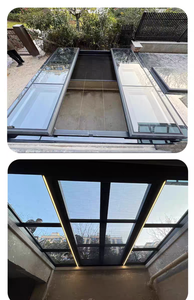 Lucernario Scorrevole Motorizzato con Vetro Laminato, Finestra da Tetto in Alluminio <span class=keywords><strong>per</strong></span> Progetti Commerciali e Industriali - Product Image 3