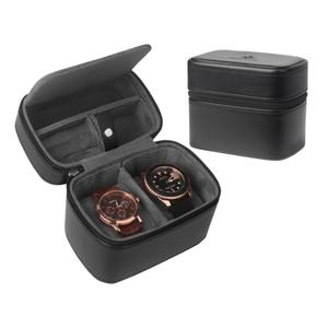 Custom Logo 2 slot orologio da polso scatola portaoggetti espositore per gioielli custodia orologio di lusso custodia per orologio da viaggio - Product Image 3