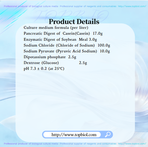 Bouillon de soja trypthique au chlorure de sodium à 10 % utilisé pour l'enrichissement et les tests MPN de Staphylococcus aureus - Product Image 3