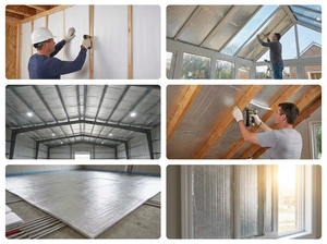 Rollo de espuma EPE de estilo de diseño industrial más vendido con película de aluminio <span class=keywords><strong>para</strong></span> aislamiento térmico de techo con propiedad de aislamiento térmico - Product Image 5