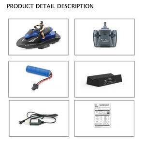 Jouet de bateau à <span class=keywords><strong>moteur</strong></span> <span class=keywords><strong>hors</strong></span>-<span class=keywords><strong>bord</strong></span> <span class=keywords><strong>Rc</strong></span> de jeu en plein air de 2.4G - Product Image 5