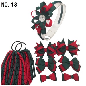 Set di Fiocchi per Capelli all'Ingrosso per il Ritorno <span class=keywords><strong>a</strong></span> Scuola, Fiocchi Korker per Uniformi Scolastiche, Fermagli e Fasce per Capelli per Bambini, Abbinabili alle Uniformi - Product Image 2