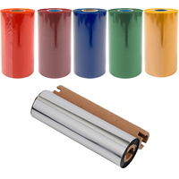 Cinta de Transferencia Térmica de Resina y Cera con Tinta Holográfica de 110 mm x 300 m y 24 mm de Ancho para Impresora de Etiquetas (Toshiaba/Zebra/)