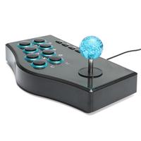 Manette de jeu USB Rocker Arcade avec moteur de vibration, stick de combat arcade, contrôleur de jeu de combat de rue pour PC Android