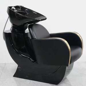Fauteuil de lavage K Barbershop, petit, inclinable, avec bac en céramique, pour salon de coiffure, export - Product Image 3