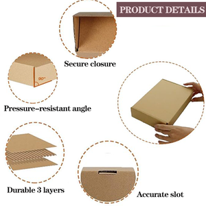 Boîte d'expédition personnalisée <span class=keywords><strong>de</strong></span> <span class=keywords><strong>fabricant</strong></span> ondulé avec un design nouveau moderne au prix d'usine pour les boîtes <span class=keywords><strong>à</strong></span> <span class=keywords><strong>chaussures</strong></span> postales - Product Image 4