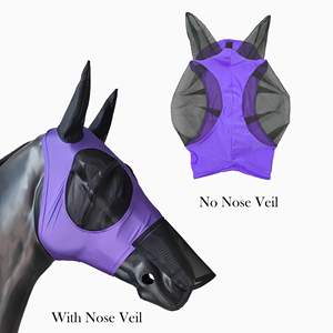 Fabricant d'équipement de cheval d'été respirant pour <span class=keywords><strong>masque</strong></span> <span class=keywords><strong>anti</strong></span>-mouches en tissu avec équipement de protection <span class=keywords><strong>Masque</strong></span> de cheval pour le confort et la sécurité - Product Image 2