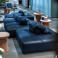 Nouveau canapé modulaire en tissu écologique de forme carrée pour appartement et hall d'hôtel, design moderne du milieu du siècle, mobilier de salon