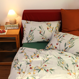 OEKO-TEX Tùy Chỉnh Bộ Đồ Giường Thiết Lập OEM 100% Cotton <span class=keywords><strong>Bedsheet</strong></span> Thiết Lập Sang Trọng In Ấn Thiết Kế Comforter Thiết Lập - Product Image 4