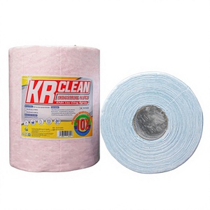 Lingettes de nettoyage non tissées en rouleau 320 feuilles 30x30cm Blanches pour meubles Écologiques 4kg Fabriquées au Vietnam Vente en gros KRClean - Product Image 1